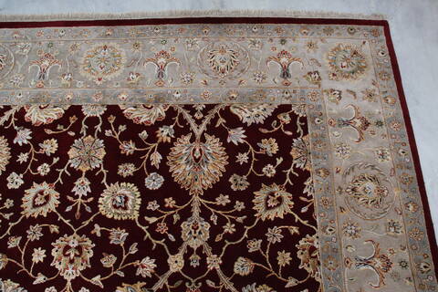 Jaipur Red Hand Knotted 81 X 102 Area Rug 905-145364 Image 7