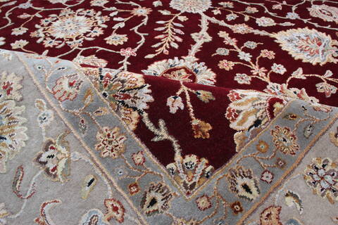 Jaipur Red Hand Knotted 81 X 102 Area Rug 905-145364 Image 9
