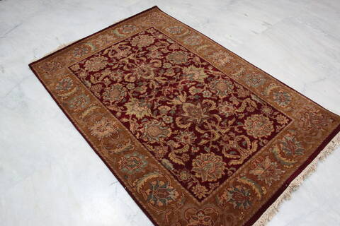 Jaipur Red Hand Knotted 41 X 62 Area Rug 905-145367 Image 2