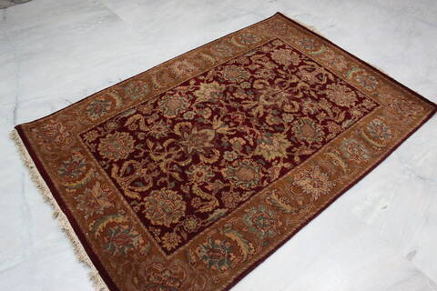 Jaipur Red Hand Knotted 41 X 62 Area Rug 905-145367 Image 3