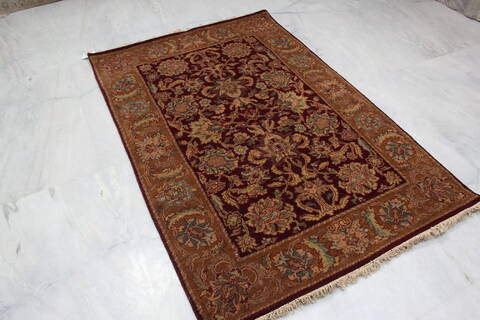 Jaipur Red Hand Knotted 41 X 62 Area Rug 905-145367 Image 4