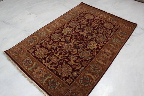 Jaipur Red Hand Knotted 41 X 62 Area Rug 905-145367 Image 5