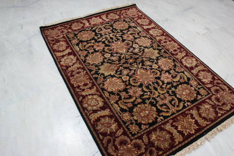 Jaipur Black Hand Knotted 42 X 511 Area Rug 905-145368 Image 2