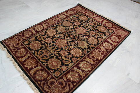 Jaipur Black Hand Knotted 42 X 511 Area Rug 905-145368 Image 3