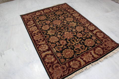 Jaipur Black Hand Knotted 42 X 511 Area Rug 905-145368 Image 4