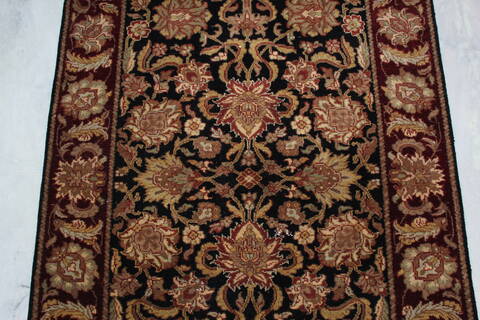 Jaipur Black Hand Knotted 42 X 511 Area Rug 905-145368 Image 7