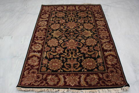 Jaipur Black Hand Knotted 42 X 511 Area Rug 905-145368 Image 9