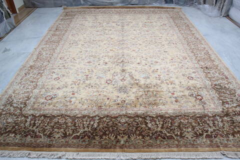 Jaipur Yellow Hand Knotted 811 X 123 Area Rug 905-145373 Image 1