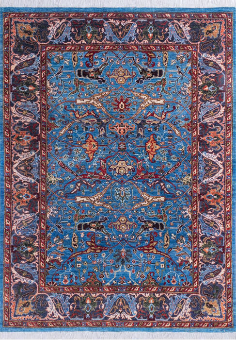 Chobi Blue Hand Knotted 59 X 710 Area Rug 700-145374 Image 0