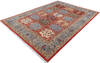 Chobi Red Hand Knotted 90 X 123  Area Rug 700-145375 Thumb 2