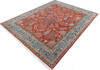 Chobi Red Hand Knotted 80 X 101  Area Rug 700-145376 Thumb 2