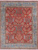 Chobi Red Hand Knotted 80 X 101  Area Rug 700-145376 Thumb 0