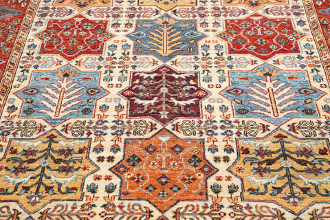 Chobi Beige Hand Knotted 60 X 90 Area Rug 700-145377 Image 3