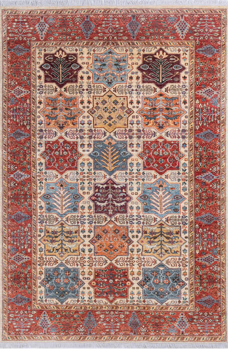 Chobi Beige Hand Knotted 60 X 90 Area Rug 700-145377 Image 0