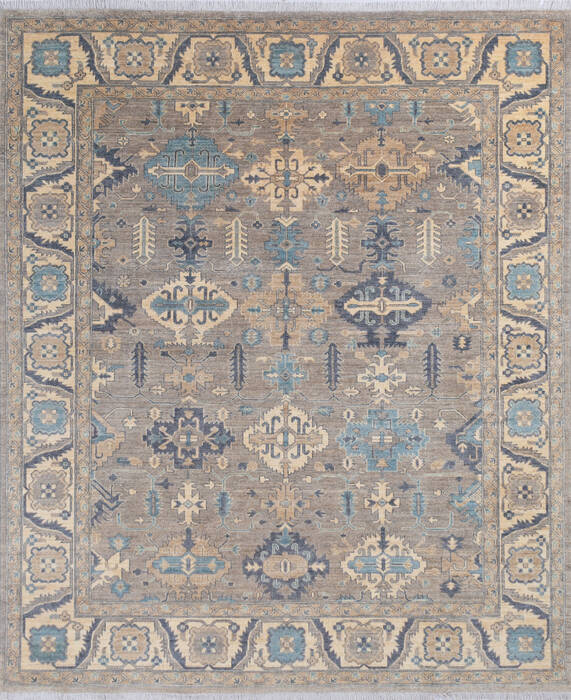 Chobi Grey Hand Knotted 82 X 910 Area Rug 700-145384 Image 0