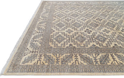 Chobi Beige Hand Knotted 92 X 134 Area Rug 700-145385 Image 5