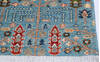 Chobi Blue Runner Hand Knotted 25 X 97 Area Rug 700-145388 Thumb 4