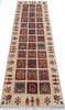 Chobi Beige Runner Hand Knotted 29 X 911  Area Rug 700-145389 Thumb 1