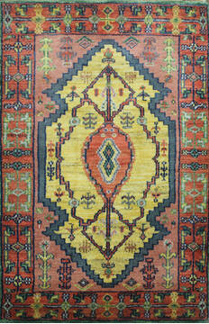 Vintage Multicolor Hand Knotted 2'0" X 3'0"  Area Rug 902-145393