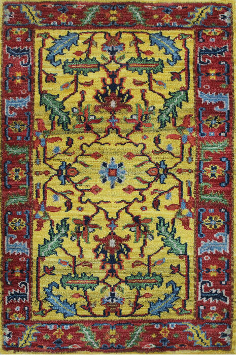 Vintage Multicolor Hand Knotted 20 X 30 Area Rug 902-145400 Image 0