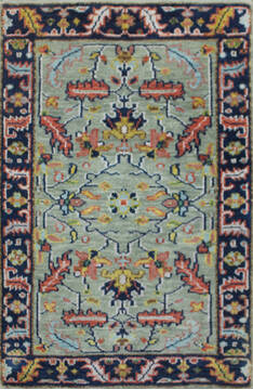 Vintage Multicolor Hand Knotted 2'0" X 3'0"  Area Rug 902-145401