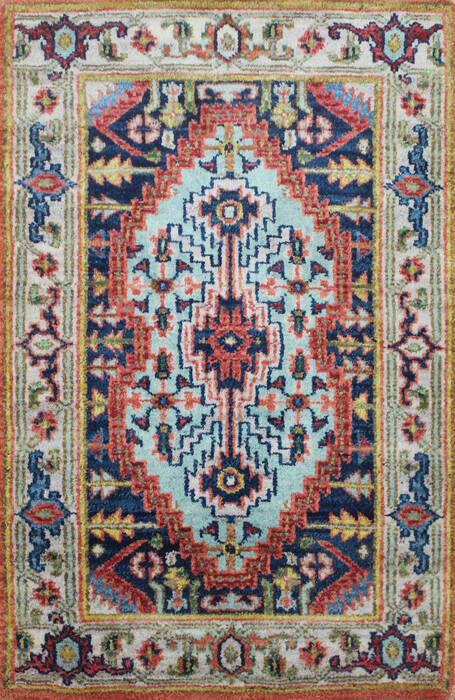 Vintage Multicolor Hand Knotted 20 X 30  Area Rug 902-145402 Image 0