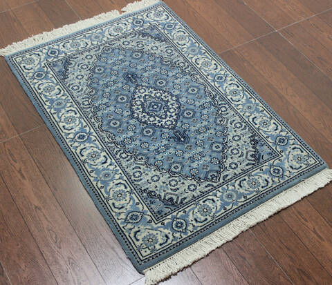 Mahi Blue Hand Knotted 20 X 30 Area Rug 902-145415 Image 2