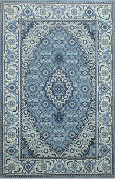 Mahi Blue Hand Knotted 2'0" X 3'0"  Area Rug 902-145415