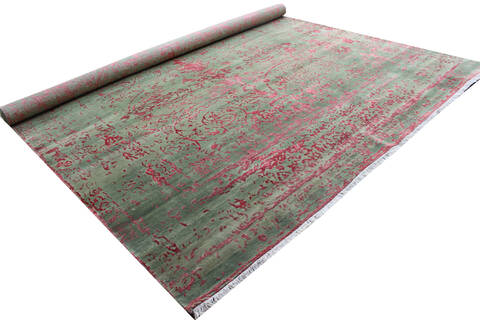 Heriz Multicolor Hand Knotted 100 X 130 Area Rug 902-145420 Image 2