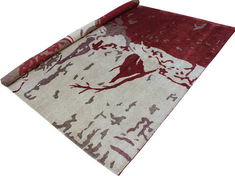 Tibetan Multicolor Hand Knotted 80 X 100  Area Rug 902-145422 Image 1