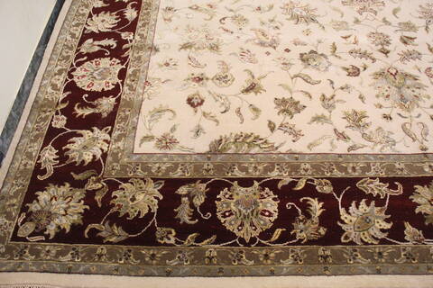 Jaipur White Hand Knotted 122 X 152 Area Rug 905-145424 Image 2