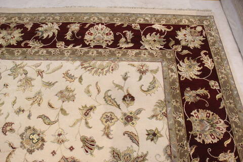 Jaipur White Hand Knotted 122 X 152 Area Rug 905-145424 Image 7