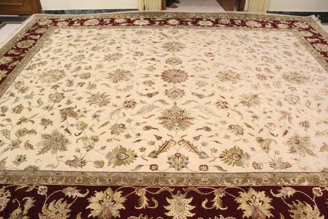 Jaipur White Hand Knotted 122 X 152 Area Rug 905-145424 Image 8