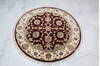 Jaipur Red Round Hand Knotted 41 X 42 Area Rug 905-145427 Thumb 1