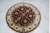 Jaipur Red Round Hand Knotted 41 X 42 Area Rug 905-145427 Thumb 2