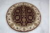 Jaipur Red Round Hand Knotted 41 X 42 Area Rug 905-145427 Thumb 5