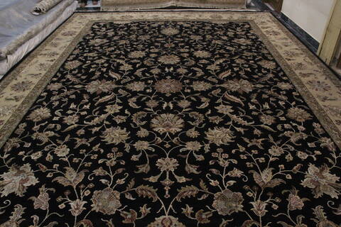 Jaipur Black Hand Knotted 120 X 180 Area Rug 905-145429 Image 11