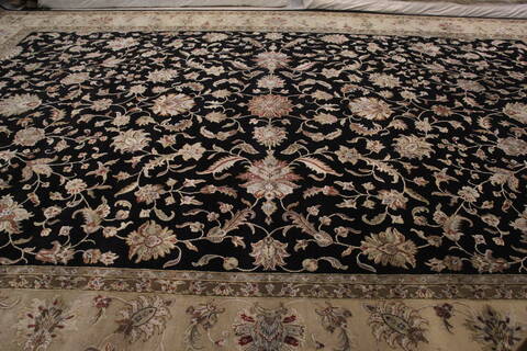 Jaipur Black Hand Knotted 120 X 180 Area Rug 905-145429 Image 4