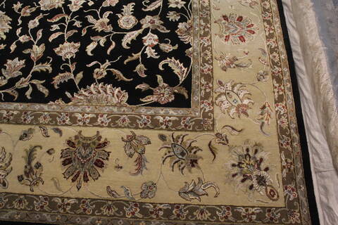 Jaipur Black Hand Knotted 120 X 180 Area Rug 905-145429 Image 7