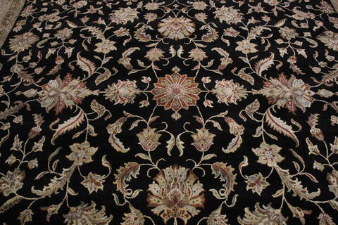 Jaipur Black Hand Knotted 120 X 180 Area Rug 905-145429 Image 8