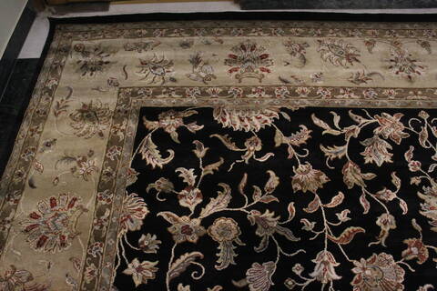 Jaipur Black Hand Knotted 120 X 180 Area Rug 905-145429 Image 9