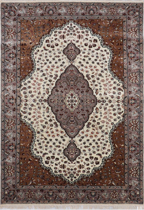 Mahi White Hand Knotted 51 X 71 Area Rug 905-145430 Image 0