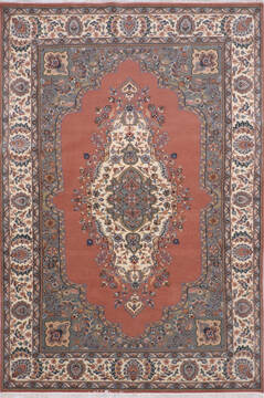 Mahi Orange Hand Knotted 6'1" X 9'2"  Area Rug 905-145431