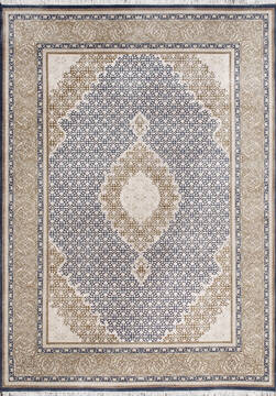 Mahi Blue Hand Knotted 5'0" X 8'0"  Area Rug 902-145432