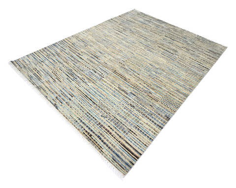 Modern-Contemporary Multicolor Hand Knotted 80 X 100 Area Rug 904-145433 Image 2
