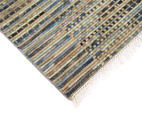Modern-Contemporary Multicolor Hand Knotted 80 X 100 Area Rug 904-145433 Image 3