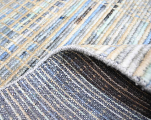 Modern-Contemporary Multicolor Hand Knotted 80 X 100 Area Rug 904-145433 Image 5