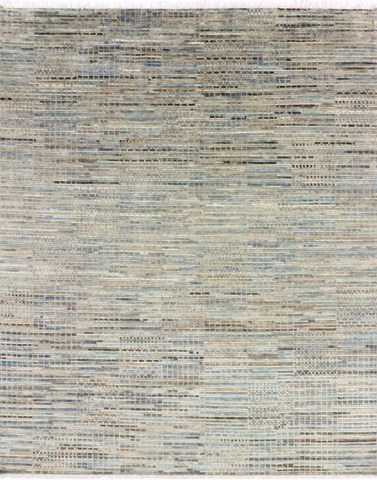 Modern-Contemporary Multicolor Hand Knotted 80 X 100 Area Rug 904-145433 Image 0