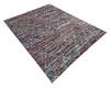 Modern-Contemporary Multicolor Hand Knotted 80 X 102  Area Rug 904-145434 Thumb 1