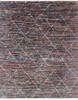 Modern-Contemporary Multicolor Hand Knotted 80 X 102  Area Rug 904-145434 Thumb 0